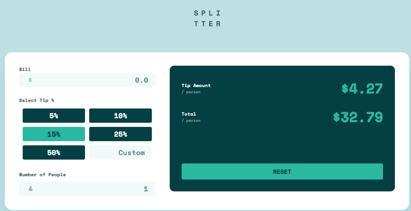 Tip calculator image